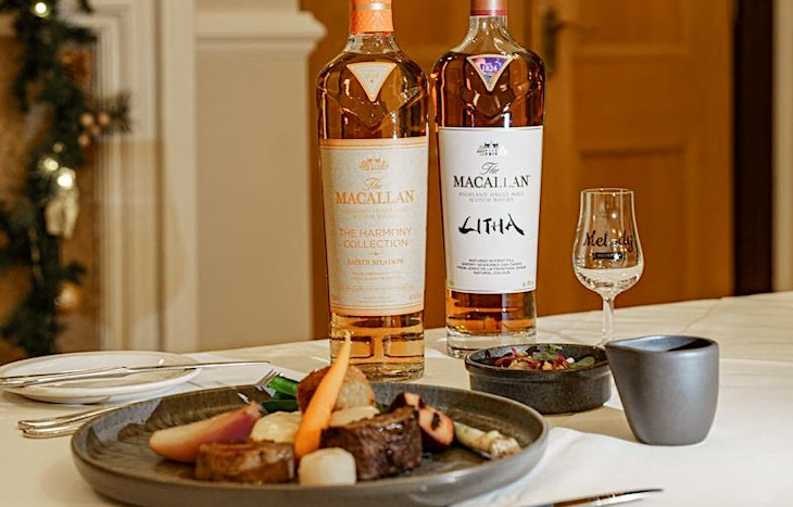 Six course dinner pairing with The Macallan rare whisky’s
